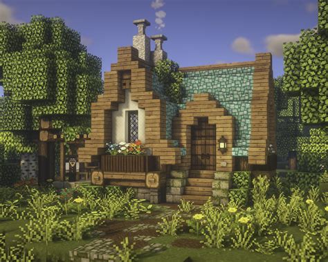 cute minecraft cottage.